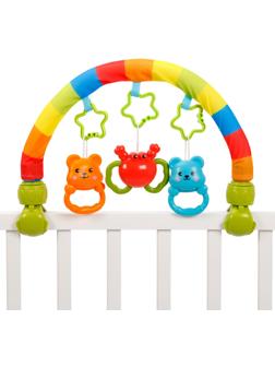 Дуга игровая мягкая на коляску/кроватку «Радуга-дуга»