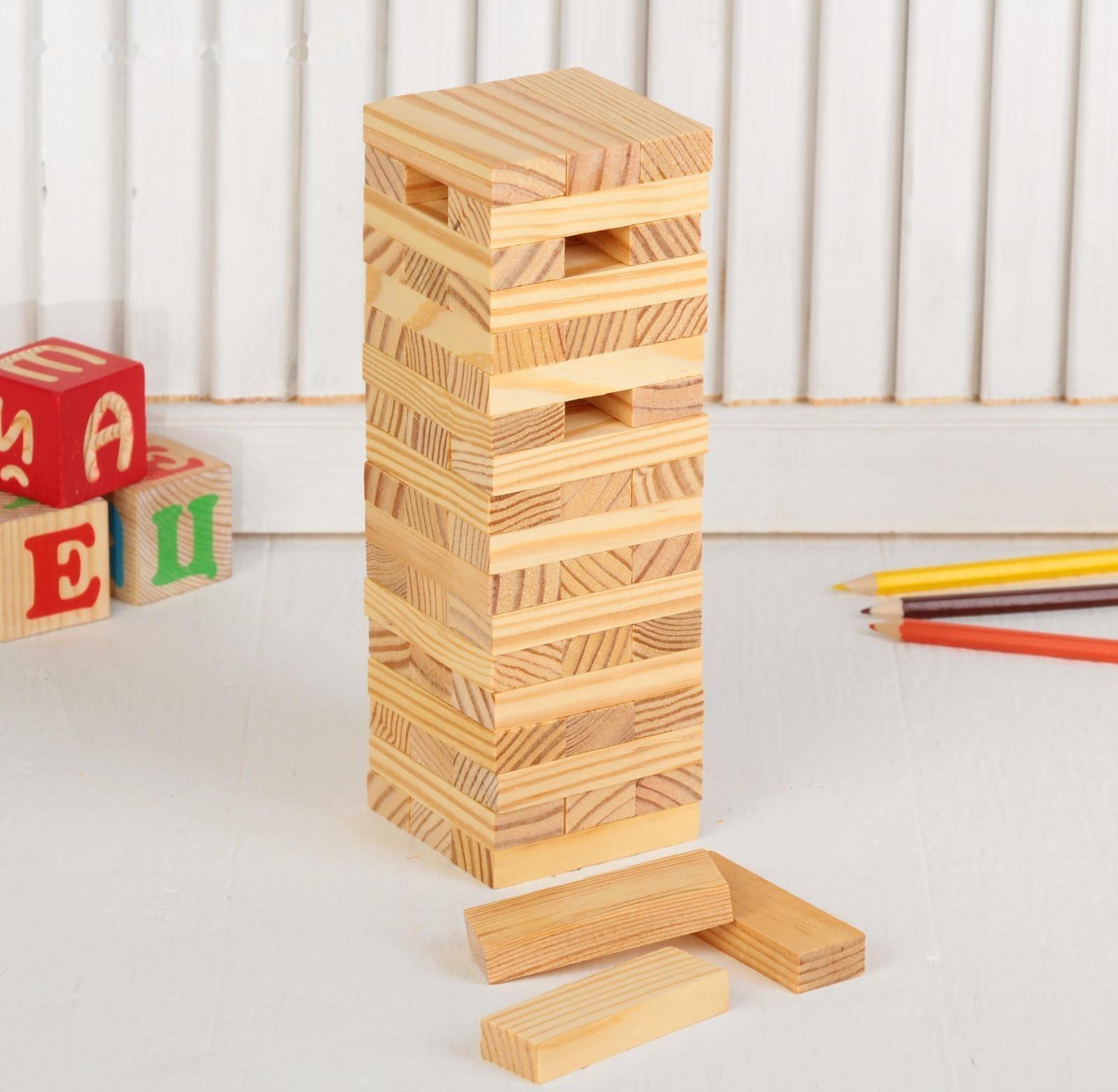Игра настольная «Падающая башня», 23,5 × 7,5 × 7,5 см