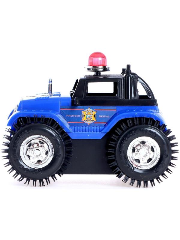 Машина перевёртыш радиоуправляемая «Полиция», работает от батареек, цвет синий