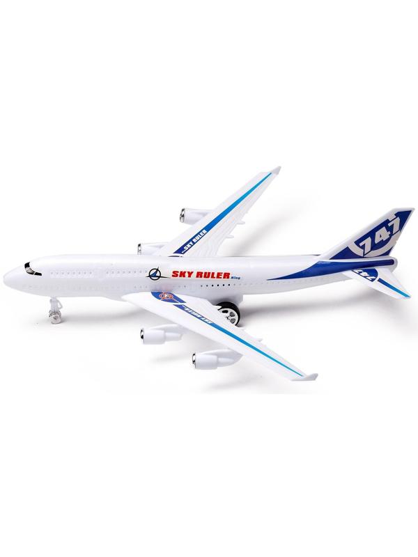 Самолёт инерционный «Лайнер», цвета МИКС