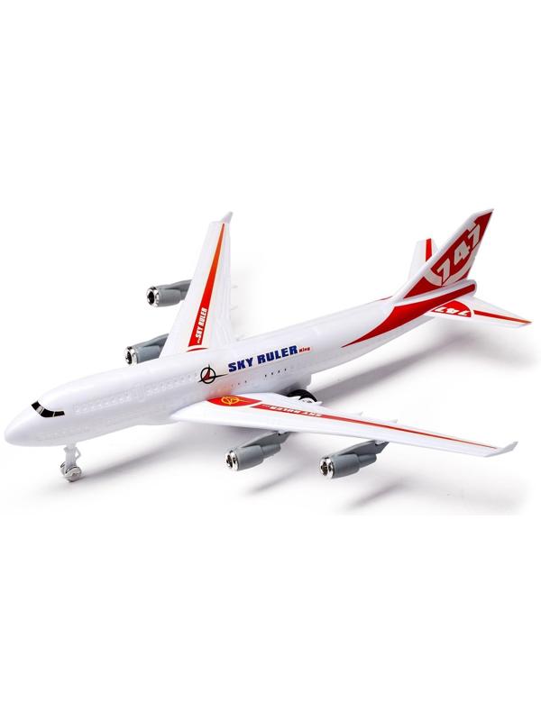 Самолёт инерционный «Лайнер», цвета МИКС