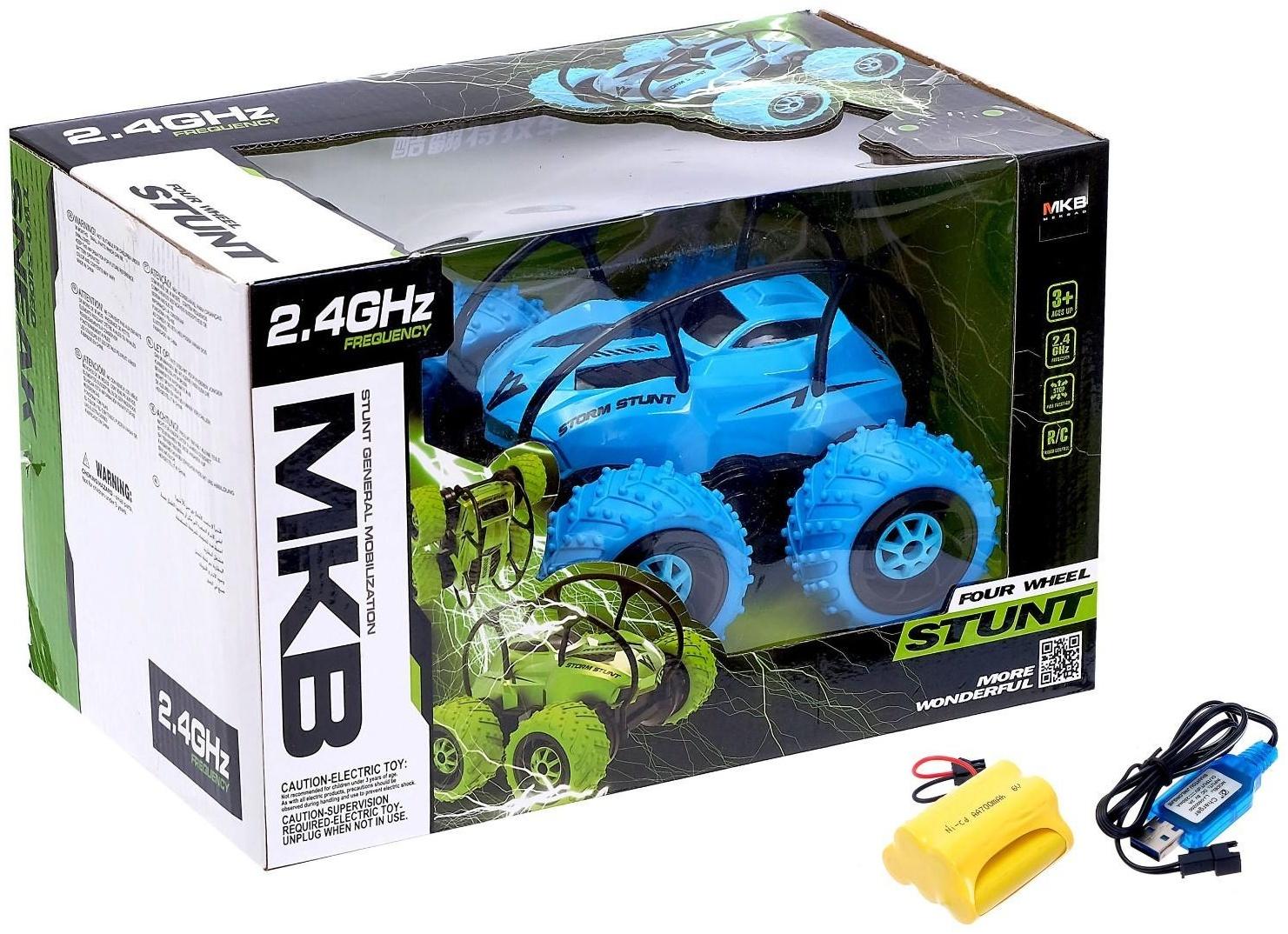 Машина-перевёртыш радиоуправляемая «Трюкач», работает от аккумулятора, цвета МИКС