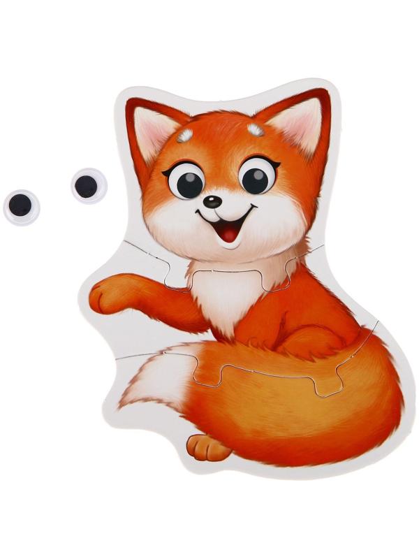 Макси-пазлы с глазками «Лесные животные»