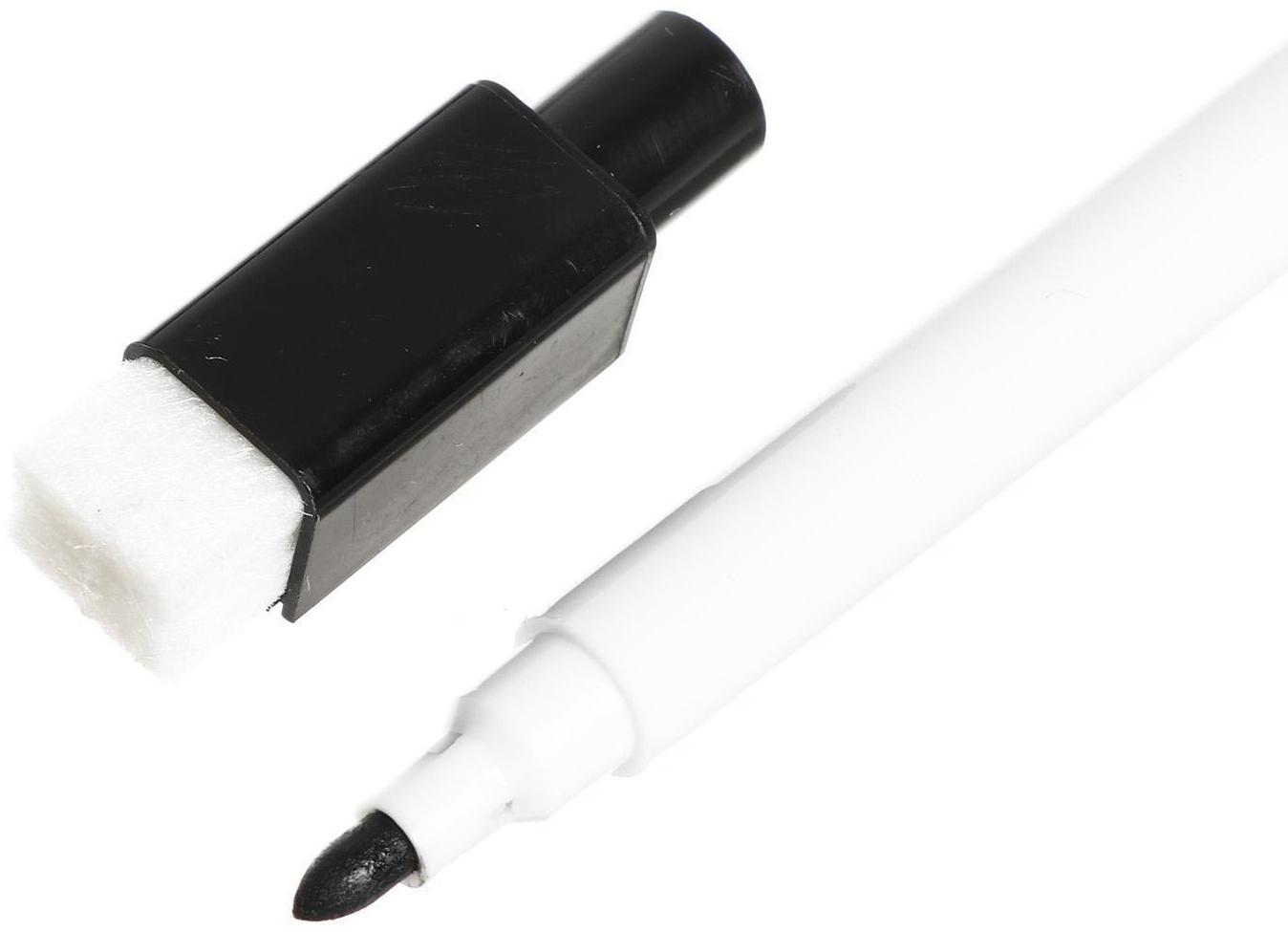 Доска магнитно-маркерная с магнитами и маркером «Классика» 1,5×30×20 см