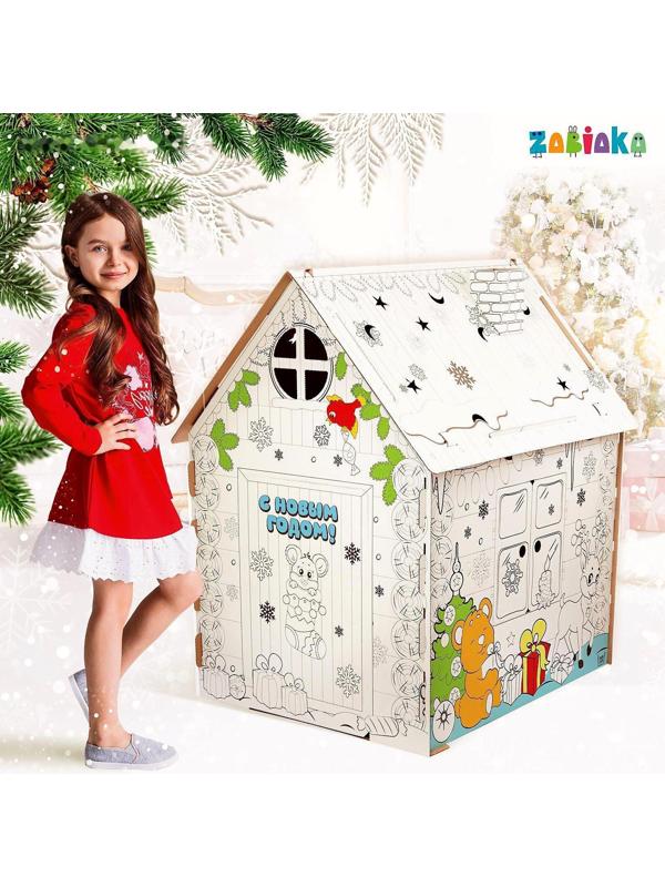 Домик из картона «Домик новогодний»