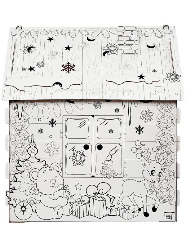 Домик из картона «Домик новогодний»