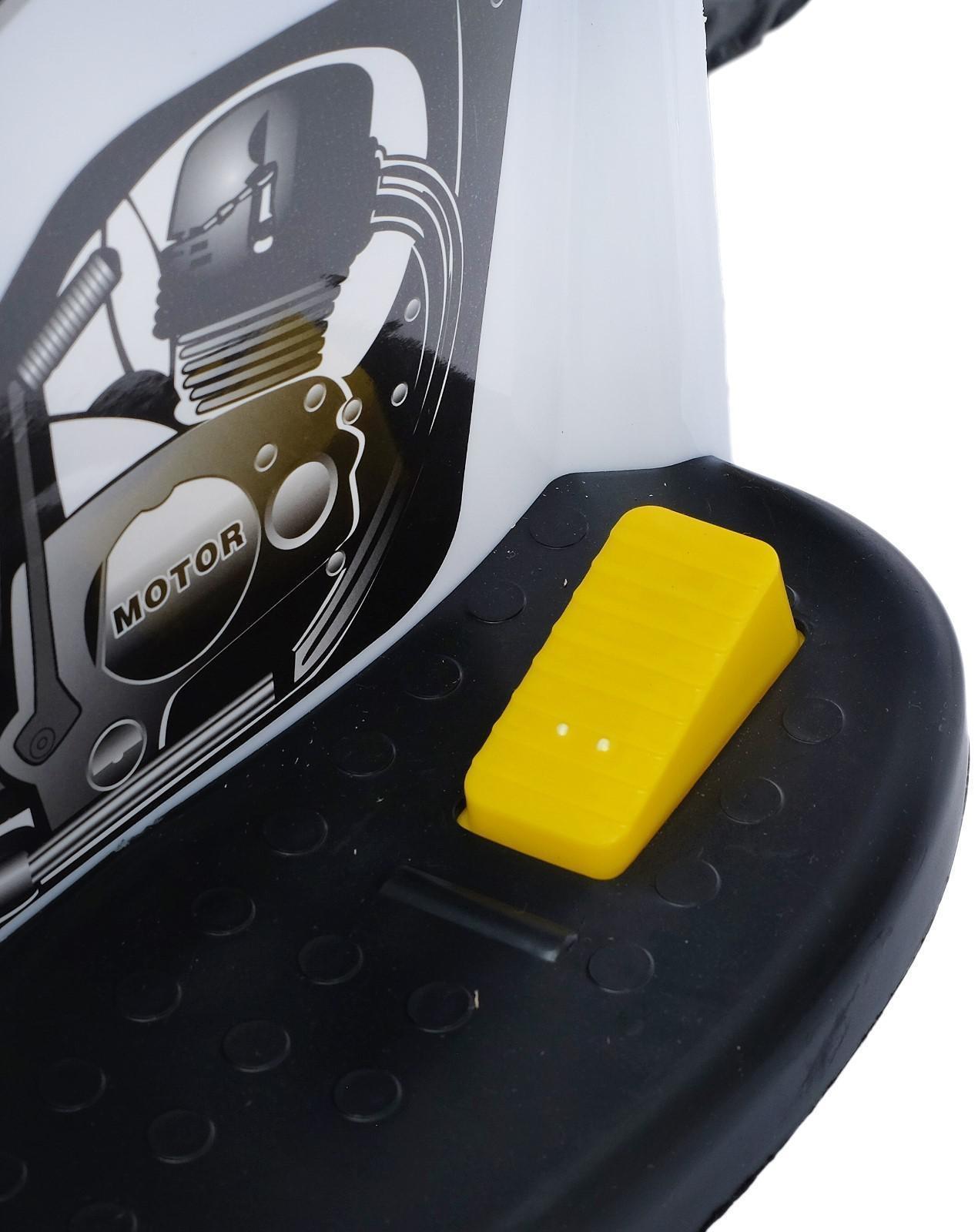 Детский электромобиль «Мотоцикл шерифа», цвет белый