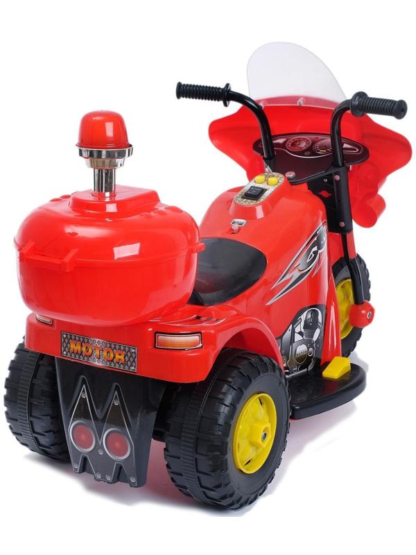 Электромобиль «Мотоцикл шерифа», цвет красный