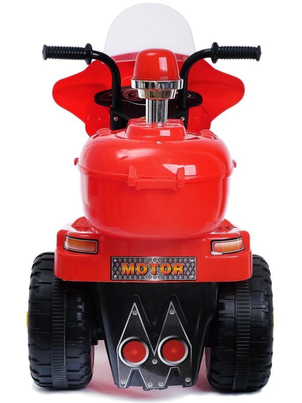 Электромобиль «Мотоцикл шерифа», цвет красный