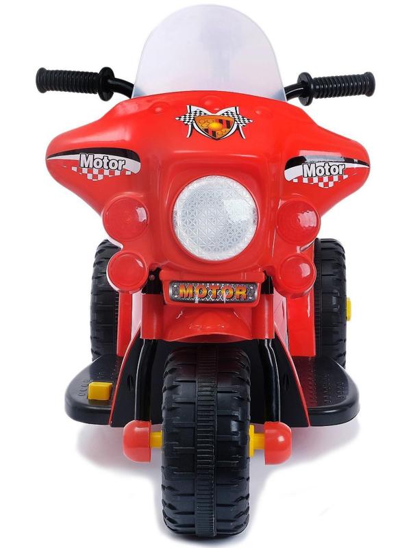 Электромобиль «Мотоцикл шерифа», цвет красный