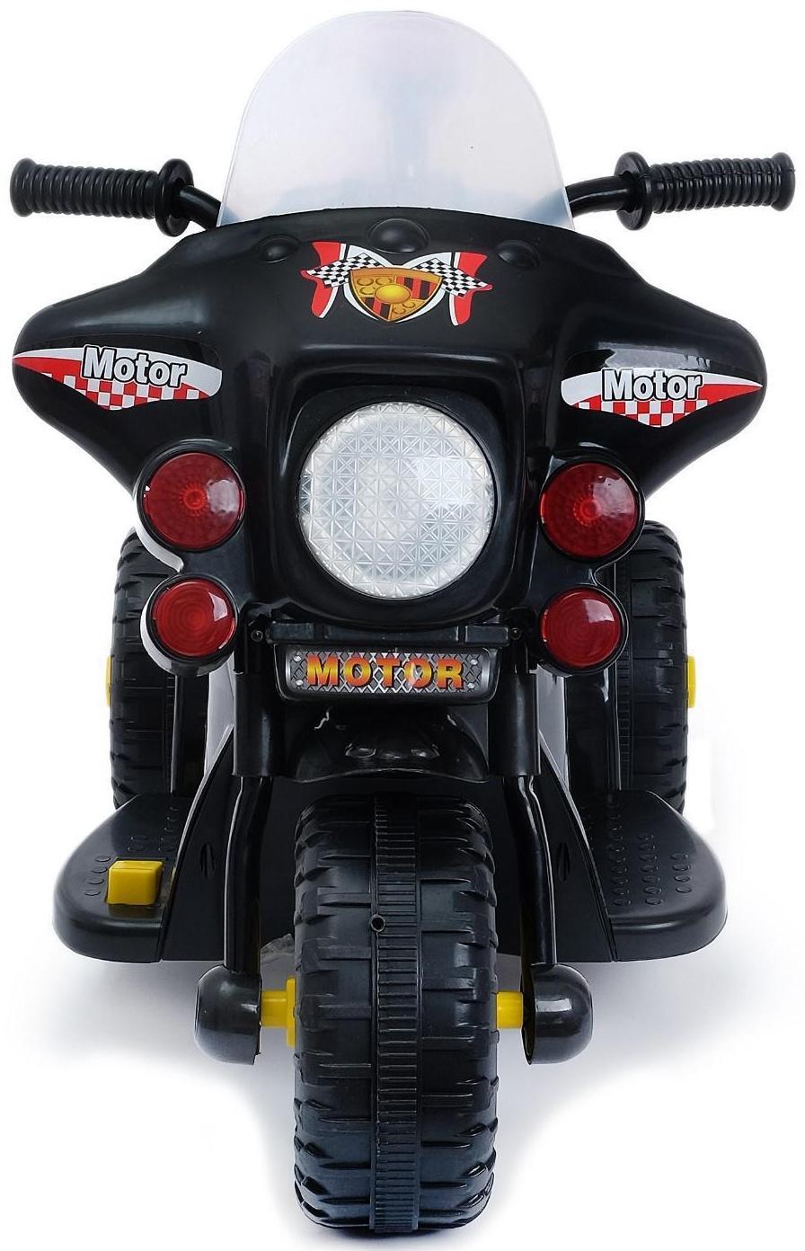 Электромобиль «Мотоцикл шерифа», цвет чёрный