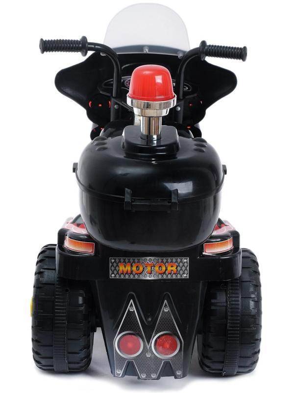 Электромобиль «Мотоцикл шерифа», цвет чёрный