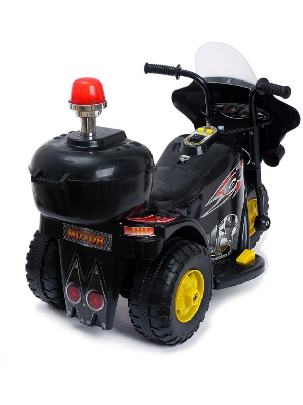 Электромобиль «Мотоцикл шерифа», цвет чёрный