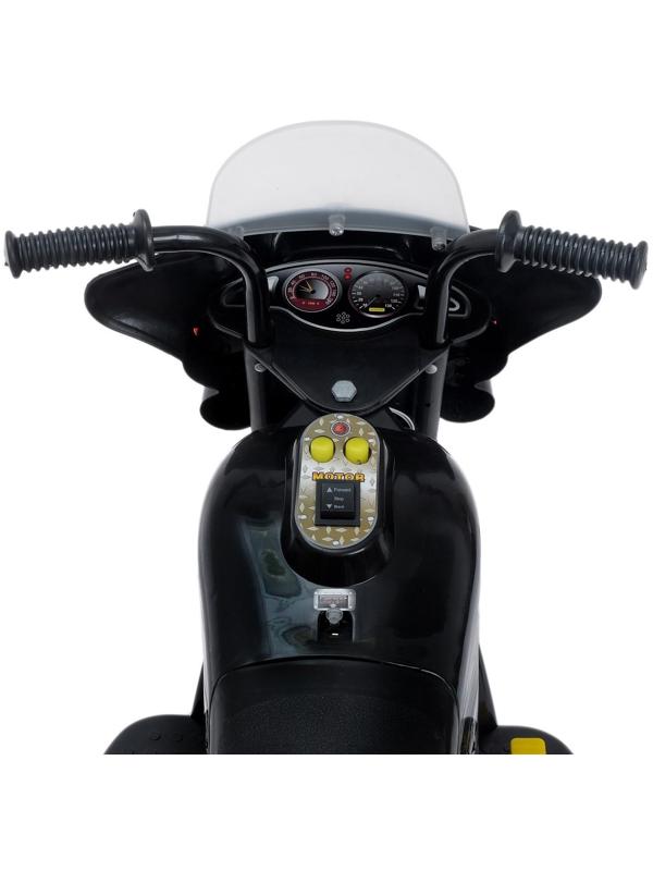 Электромобиль «Мотоцикл шерифа», цвет чёрный