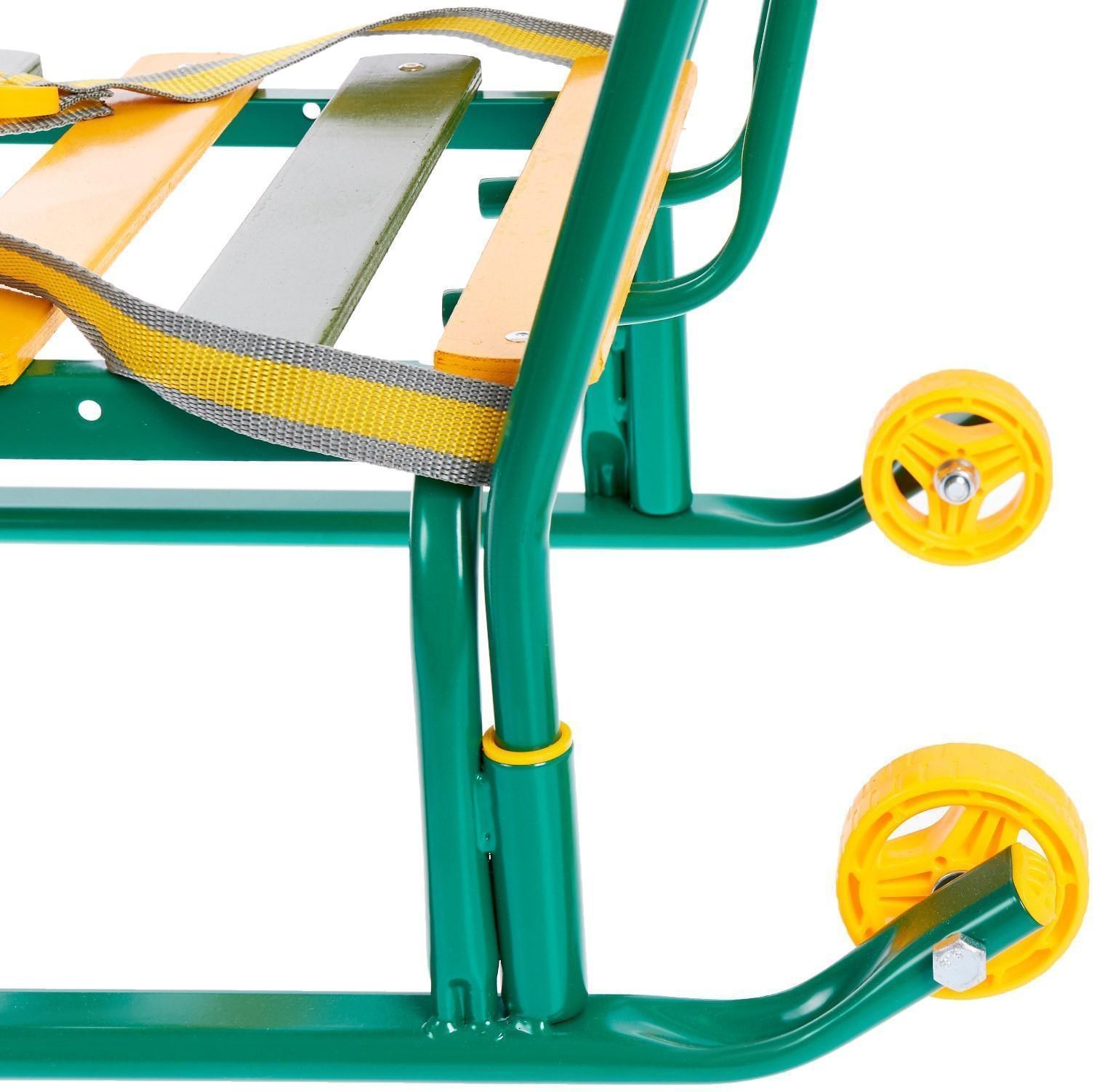 Санки «Тимка 5 комфорт», цвет зелёный