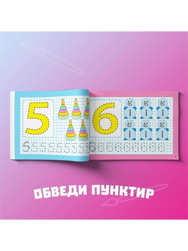 Набор многоразовых книг с маркером 2 шт. «Напиши и сотри. Пишем буквы и цифры», 12 стр.
