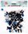 Глаза винтовые с заглушками, «Блёстки» набор 48 шт., размер 1 шт: 1,2 см, цвет синий