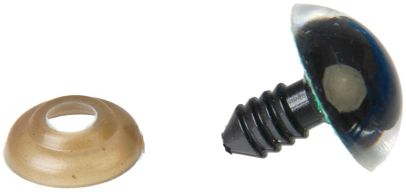 Глаза винтовые с заглушками, «Блёстки» набор 24 шт, размер 1 шт: 1,8 см, цвет зелёный