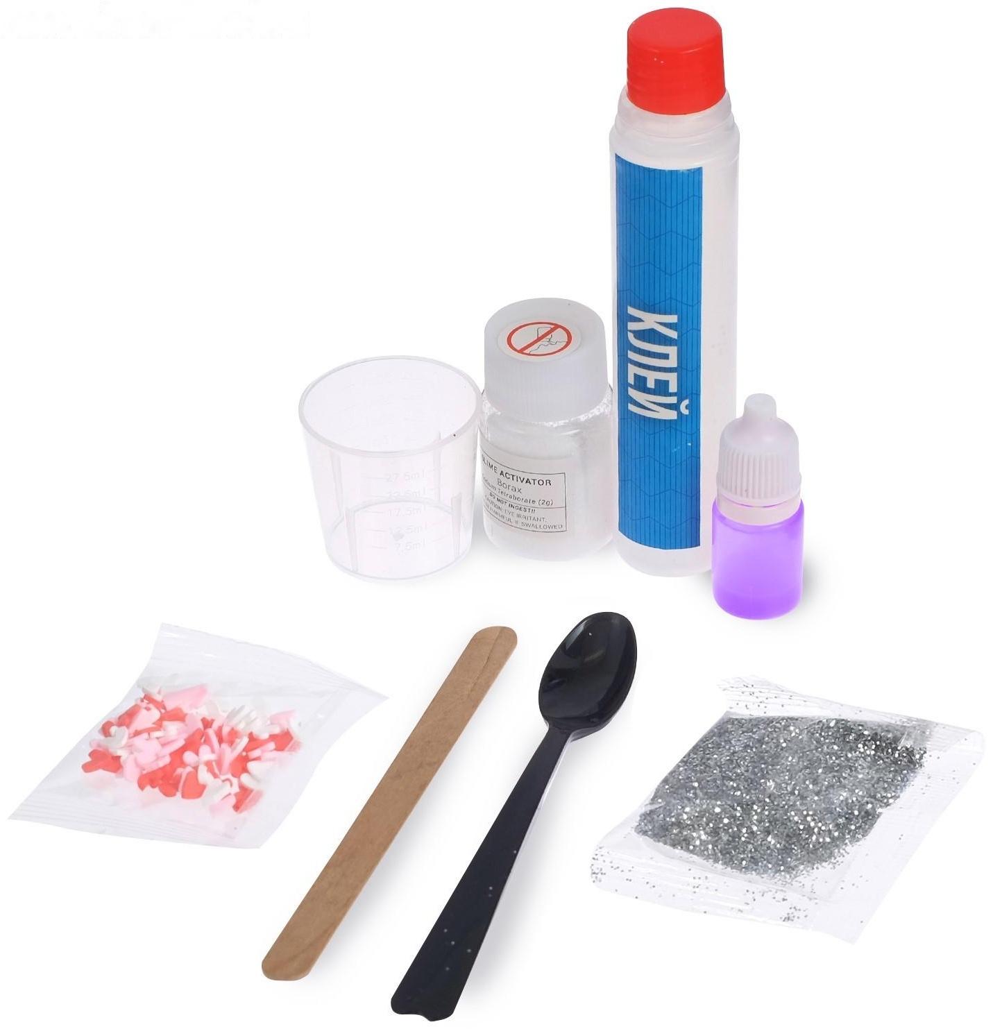 Опыты для детей «Лизун с сердечками»