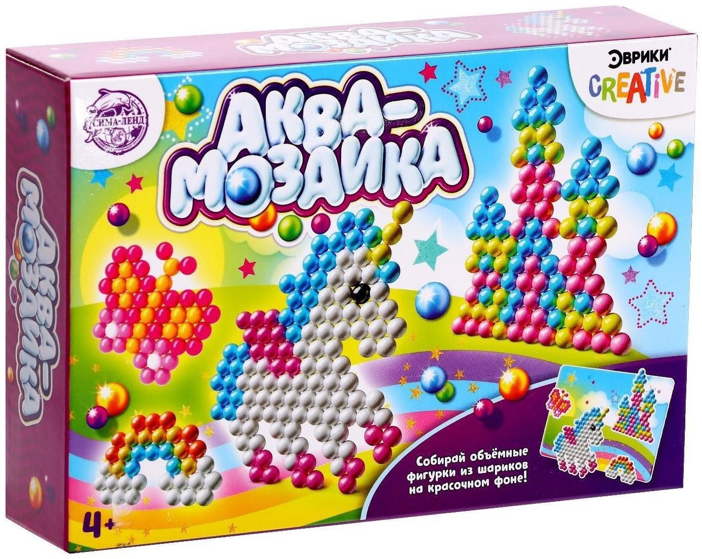 Аквамозаика с декорациями «Единорог»