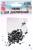 Глаза стеклянные на металлической ножке, набор 74 шт, d= 0,4 см, цвет чёрный