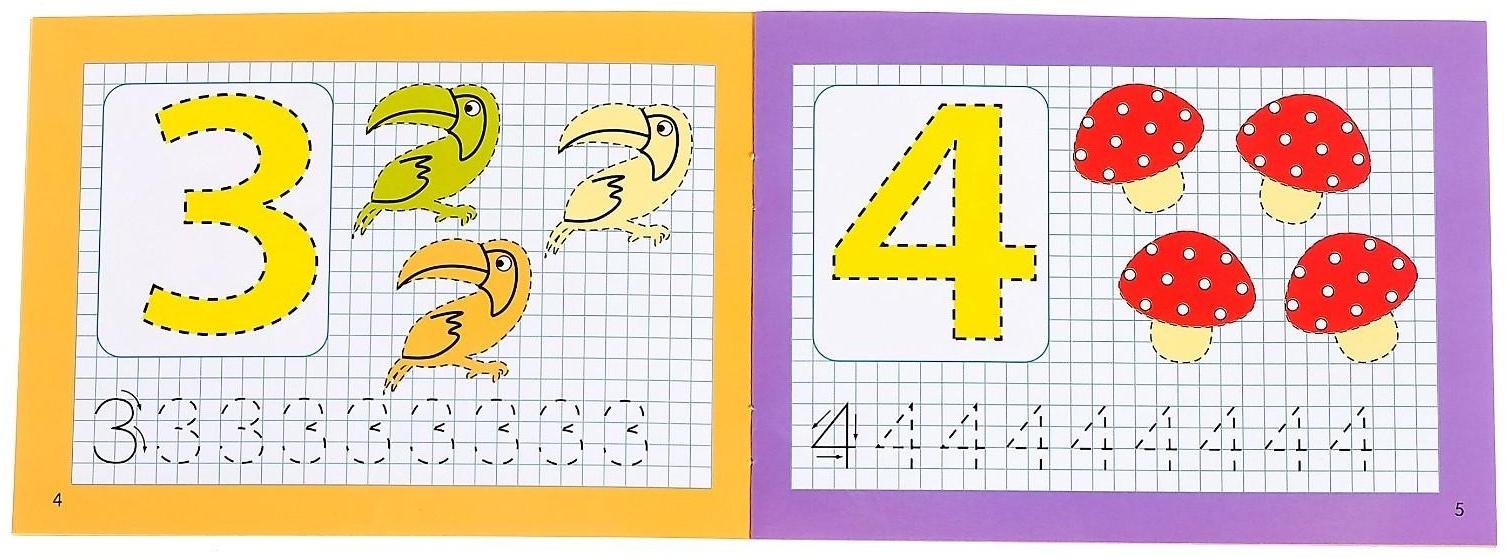 Набор многоразовых книг с маркером «Обучающий» для девочек, 4 шт. по 12 стр.