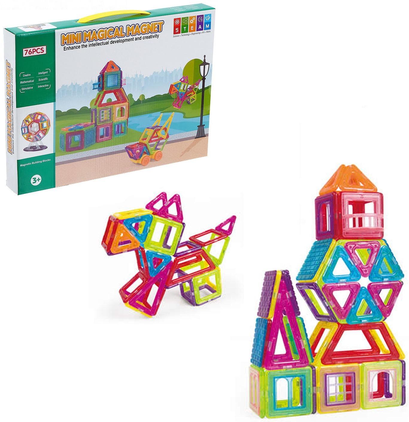 Конструктор магнитный «Мини магический магнит», 76 деталей