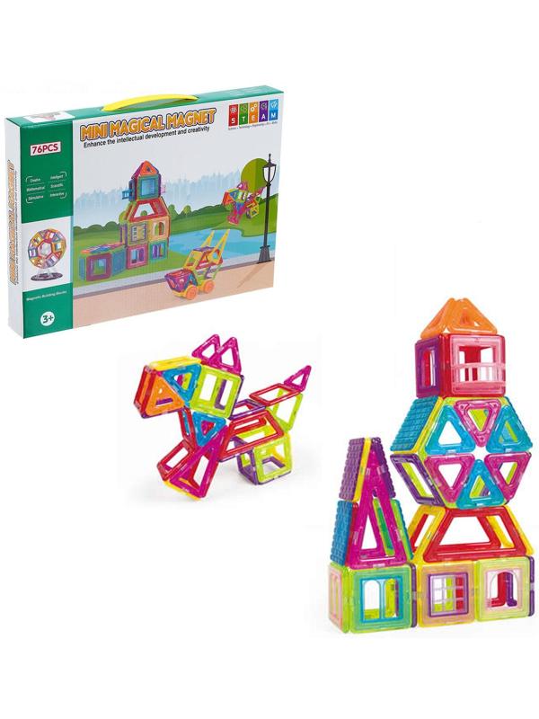 Конструктор магнитный «Мини магический магнит», 76 деталей