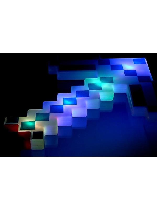 Кирка «Крафт», световые и звуковые эффекты, работает от батареек, цвета МИКС