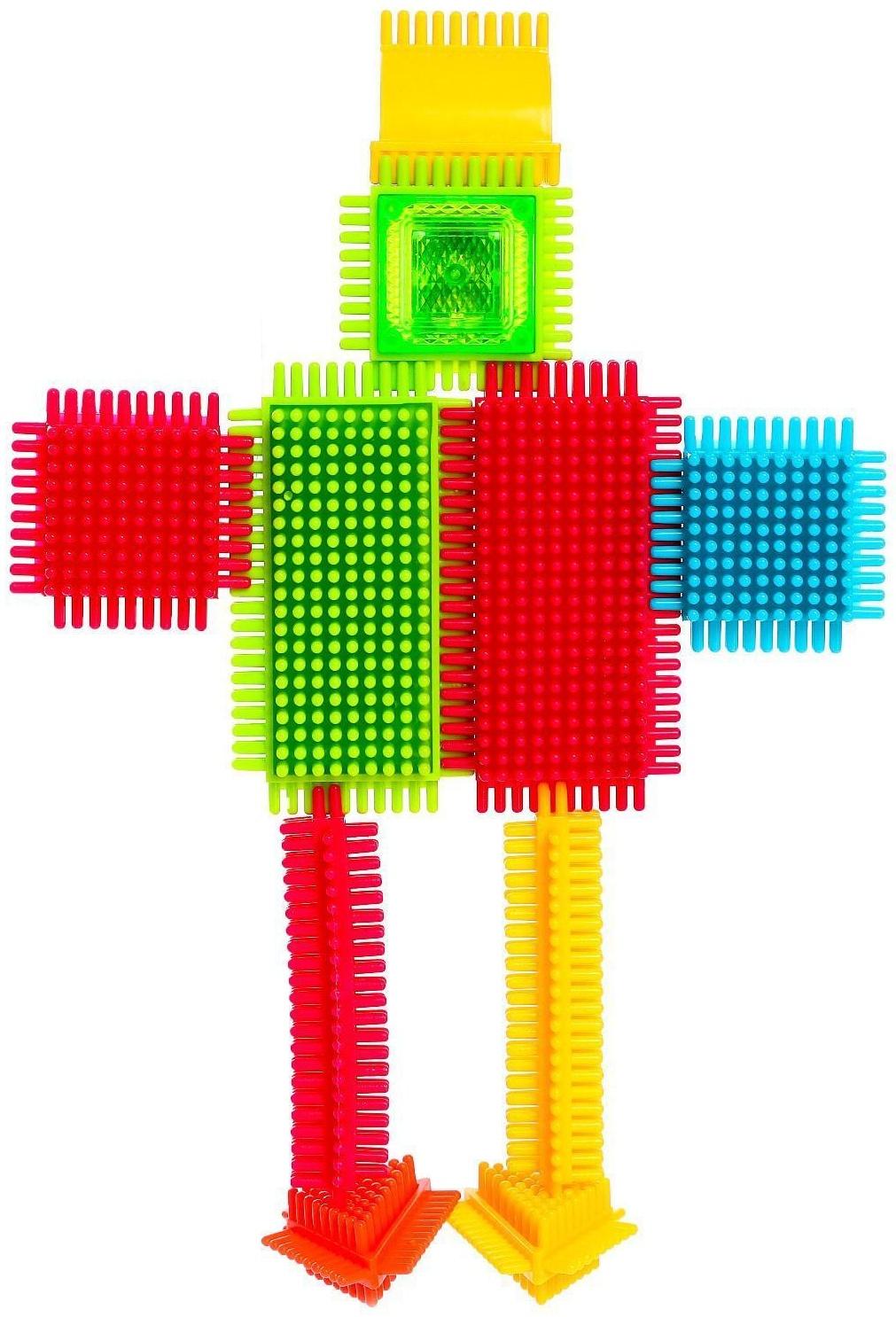 Конструктор игольчатый BRISTLES, 35 деталей, 1 световой элемент