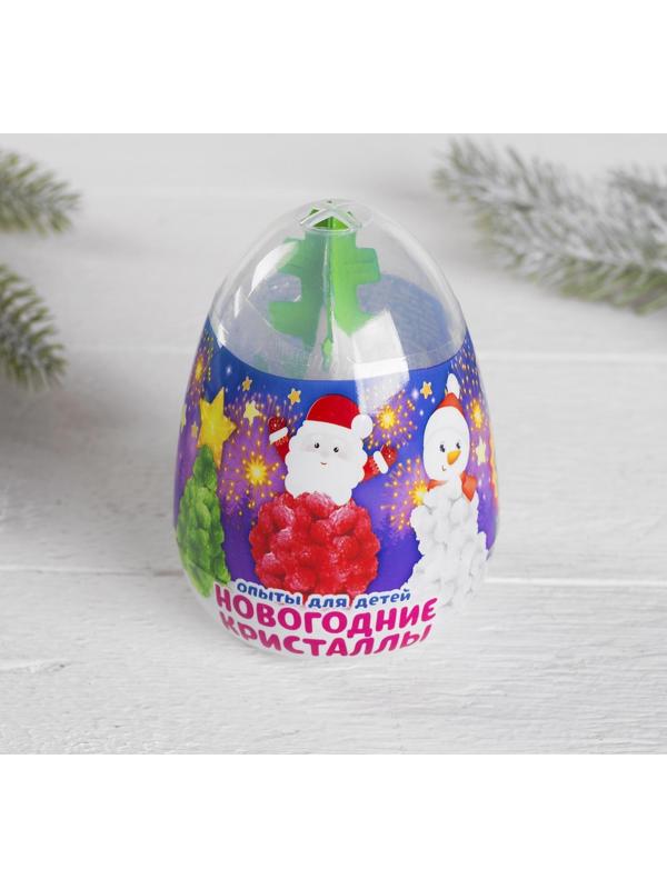 Набор для опытов «Новогодние кристаллы», цвета МИКС