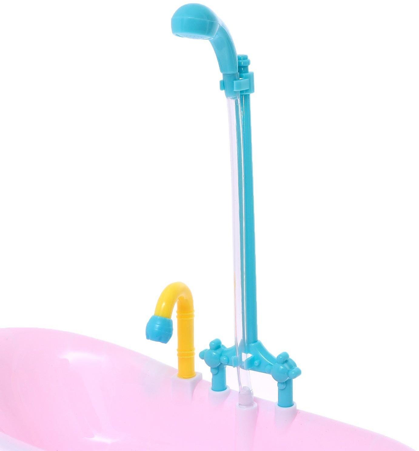 Игрушка «Ванная для кукол» с механизмом душа