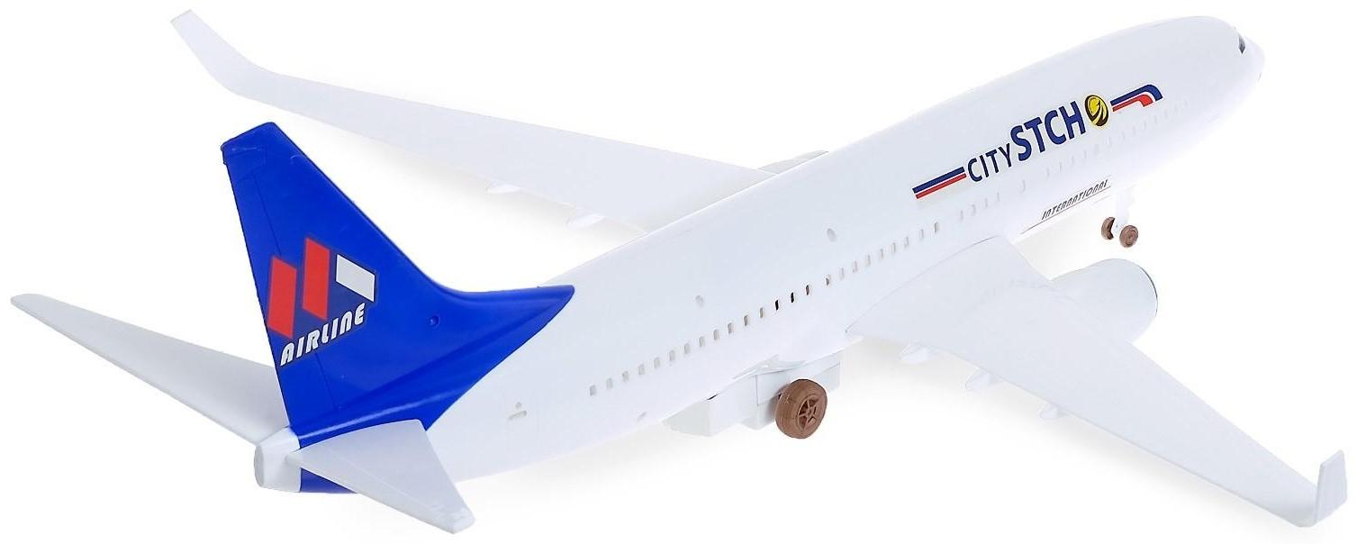 Самолёт инерционный «Лайнер», масштаб 1:52, световые и звуковые эффекты