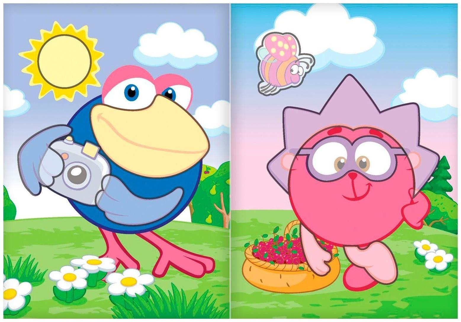 Книга с аппликациями, «Смешарики», 20 стр.