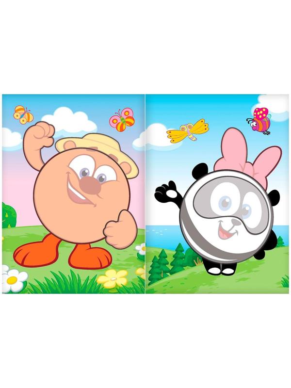 Книга с аппликациями, «Смешарики», 20 стр.