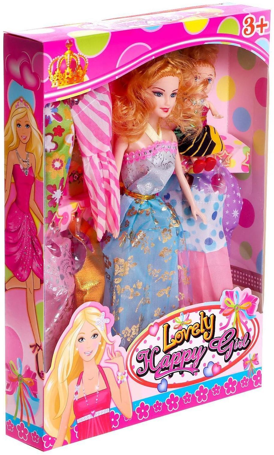 Кукла-модель «Вика» с малышкой, с набором платьев