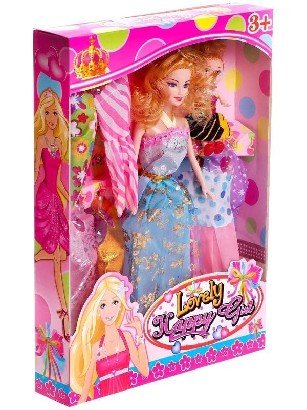 Кукла-модель «Вика» с малышкой, с набором платьев