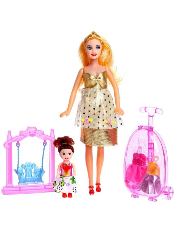 Кукла-модель «Беременная» с малышкой, с аксессуарами