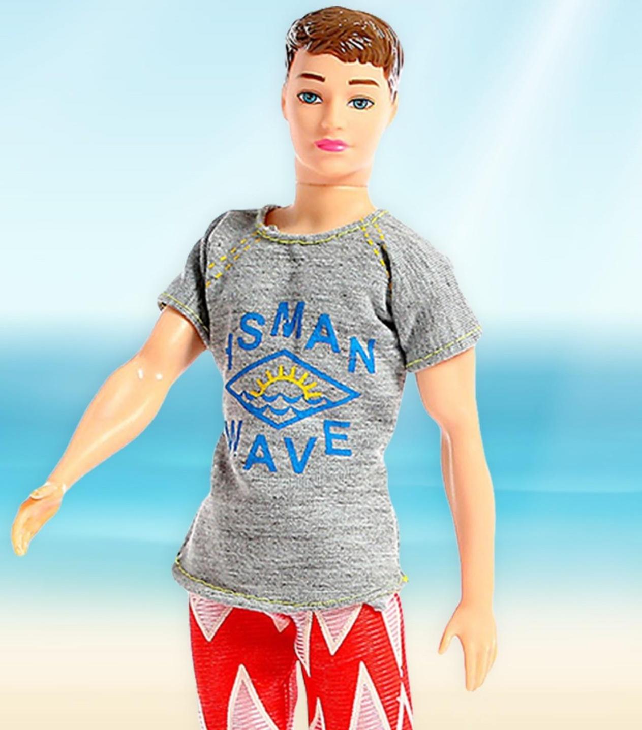 Кукла модель «Кен на пляже», с аксессуарами