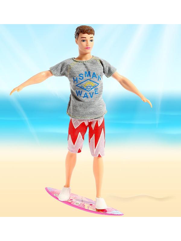 Кукла модель «Кен на пляже», с аксессуарами