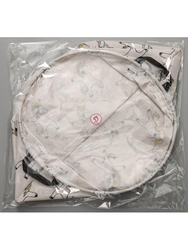 Корзина бельевая текстильная Доляна «Единороги», 40×40×48,5 см