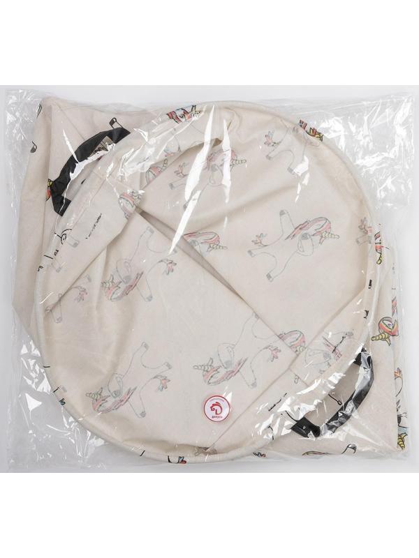 Корзина бельевая текстильная Доляна «Единороги», 40×40×48,5 см