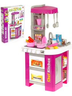 Игровой модуль кухня «Талантливый повар», со световыми и звуковыми эффектами, бежит вода из крана, цвета МИКС