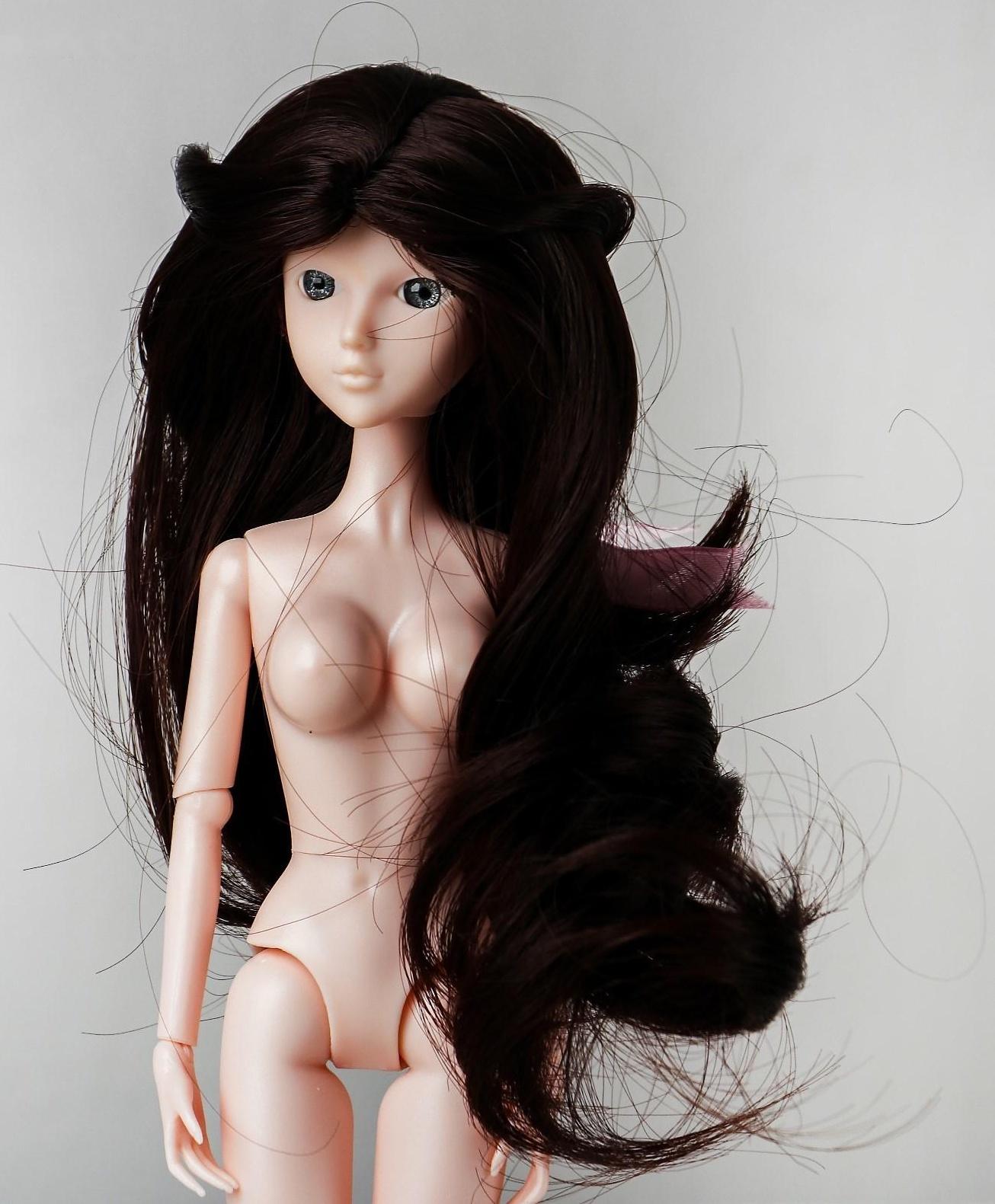 Волосы для кукол «Волнистые с хвостиком» размер маленький, цвет 4А