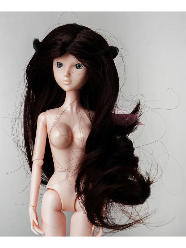 Волосы для кукол «Волнистые с хвостиком» размер маленький, цвет 4А