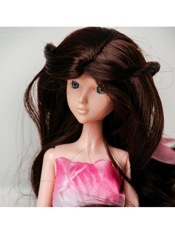 Волосы для кукол «Волнистые с хвостиком» размер маленький, цвет 4А