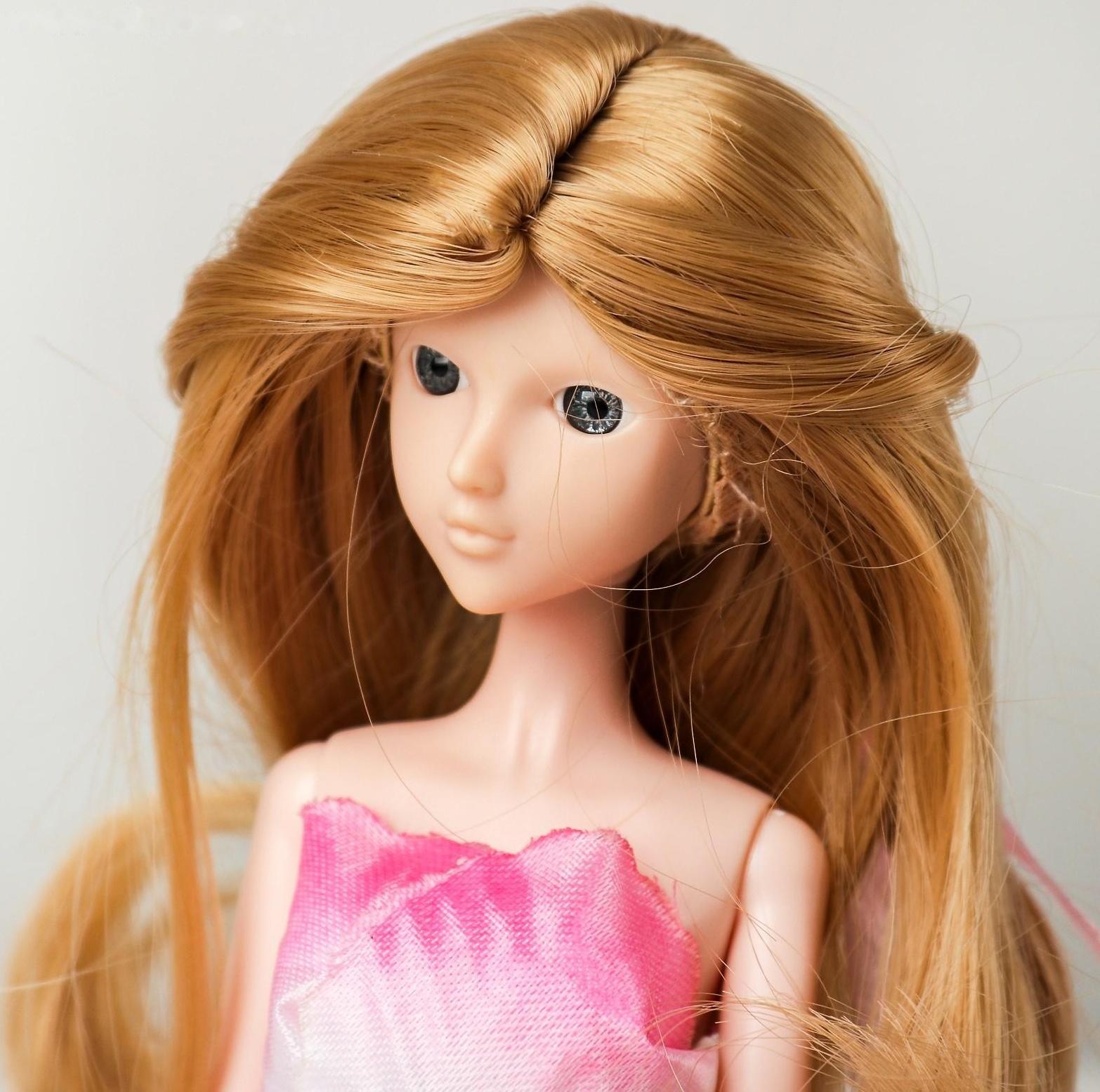 Волосы для кукол «Волнистые с хвостиком» размер маленький, цвет 18