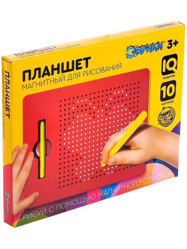 Планшет обучающий «Магнитное рисование», 380 отверстий, цвет красный