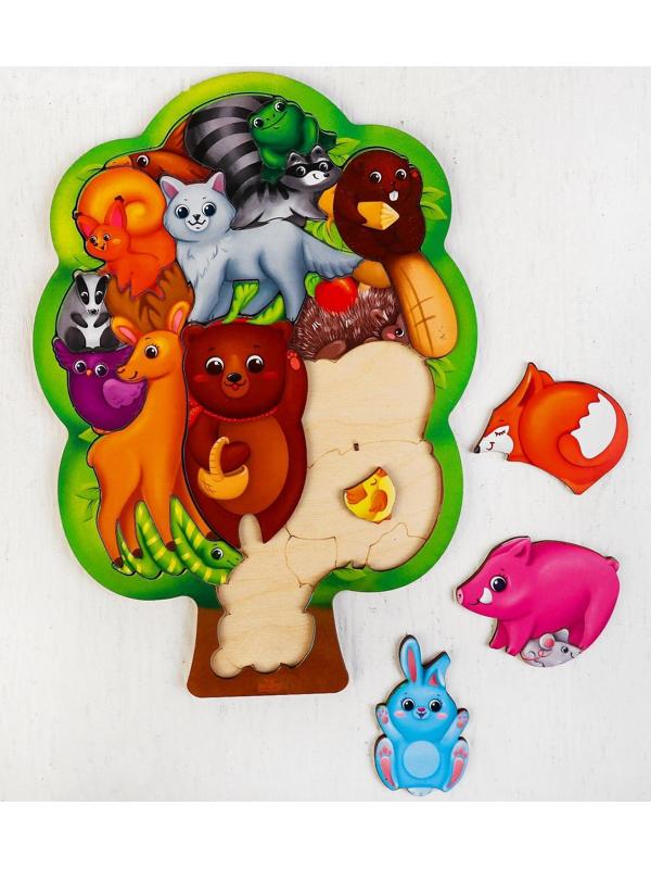 Головоломка «Лесные животные» 28х20 см