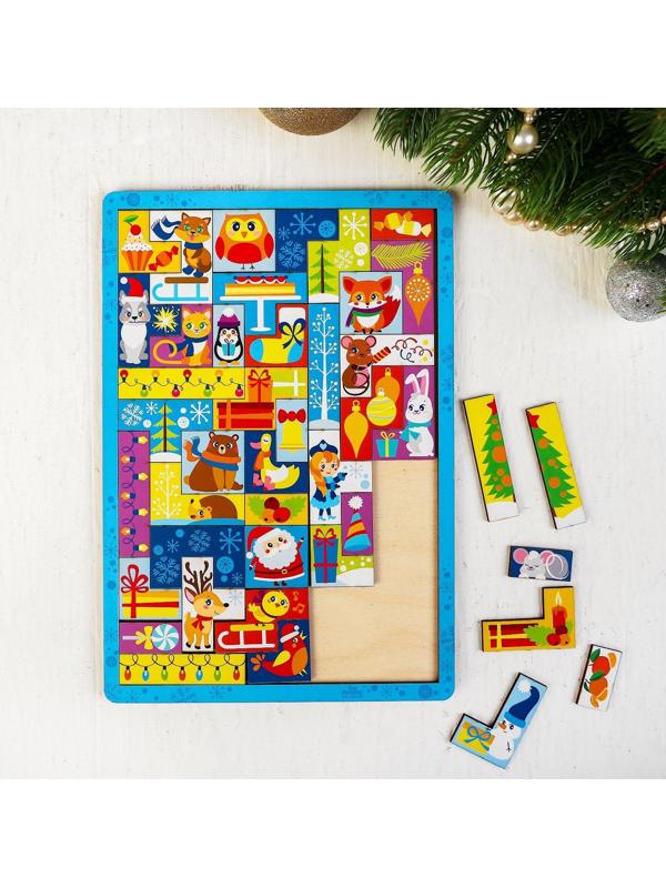 Головоломка тетрис «Встречаем Новый год»